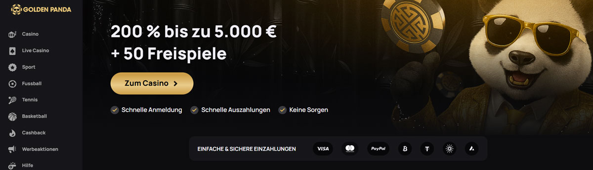 Golden Panda Casino Offizielle Website
