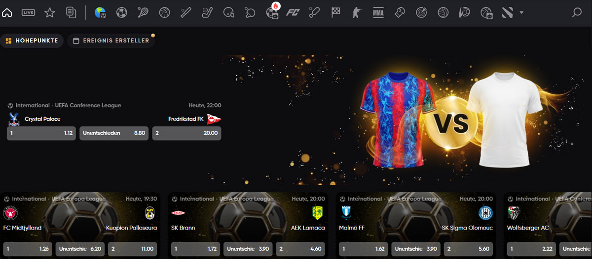 Sportwetten Golden Panda Casino